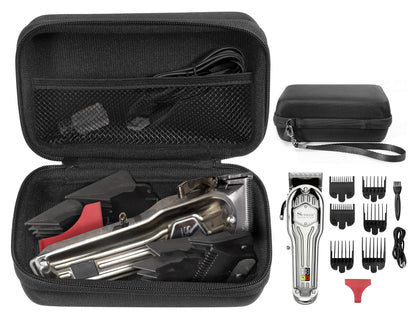 GETGEAR Case for Surker Mens Hair Clippers Cordless Hair Trimmer Haircut, Also fit for Kemei Professional Hair Clippers, Organizer for Clippers/Trimmers, Combs, Charger GETGEAR