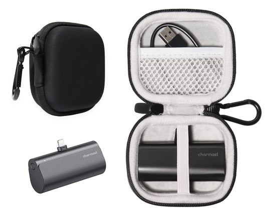 getgear Travel Case for Small Portable Charger Like Charmsast, KKD, VEGER, Feob, YHO, VRURC GETGEAR