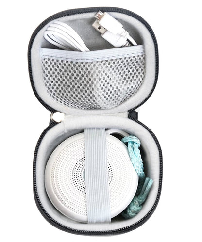 WGear Original Designed Case for Yogasleep Rohm Portable White Noise Machine, Secure and easty to use Protective Strap for Rohm, Mesh Pocket for Cable, Compact and Strong case with Detachable Strap WGear