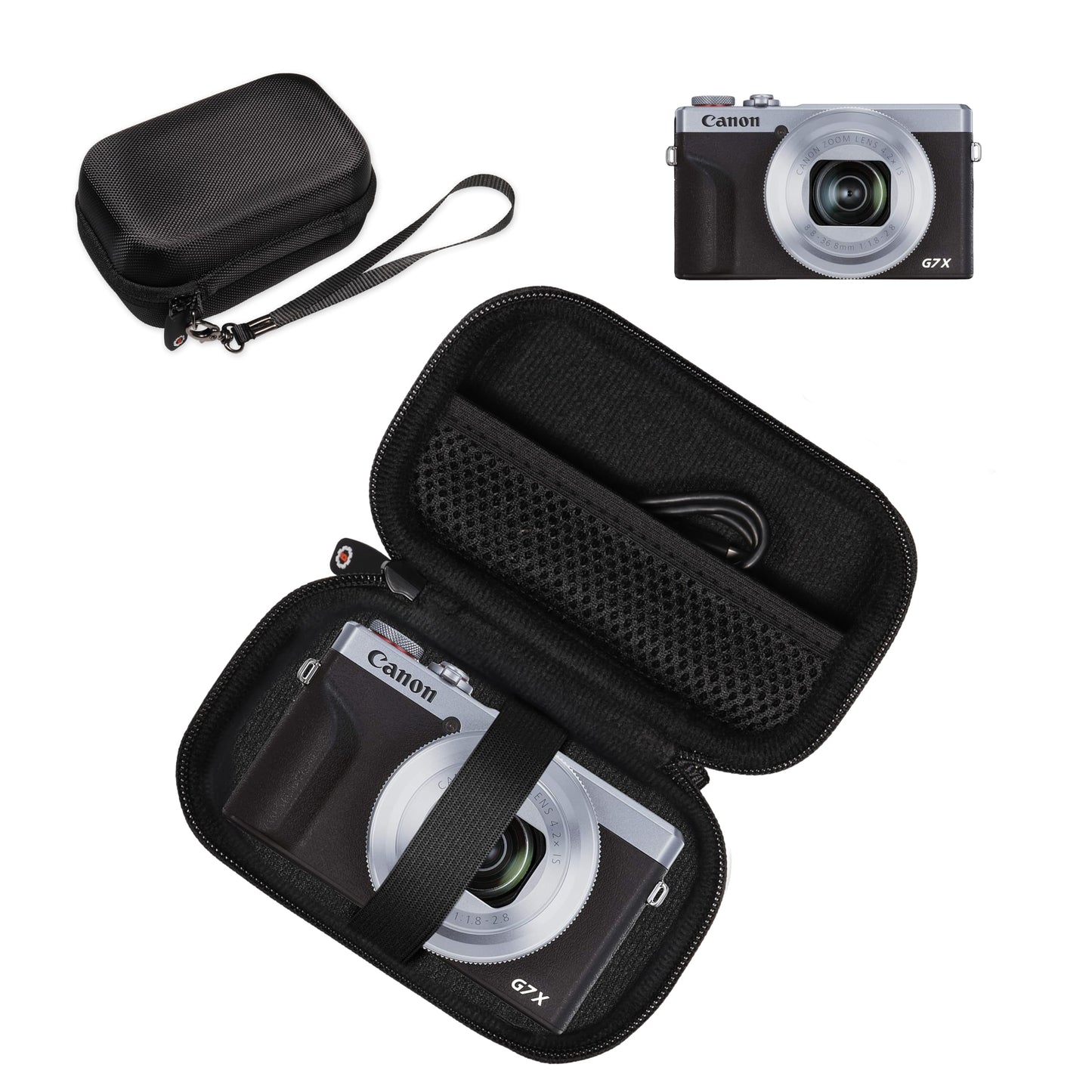 GETGEAR Case for Canon PowerShot G7X Mark III, G7 X Mark II; Sony RX100 VII Premium, RX100 III, RX100VA, RX100 VI, Panasonic LUMIX ZS100, DC-ZS70K, ZS80, ZS60; Canon US Point and Shoot digital camera GETGEAR