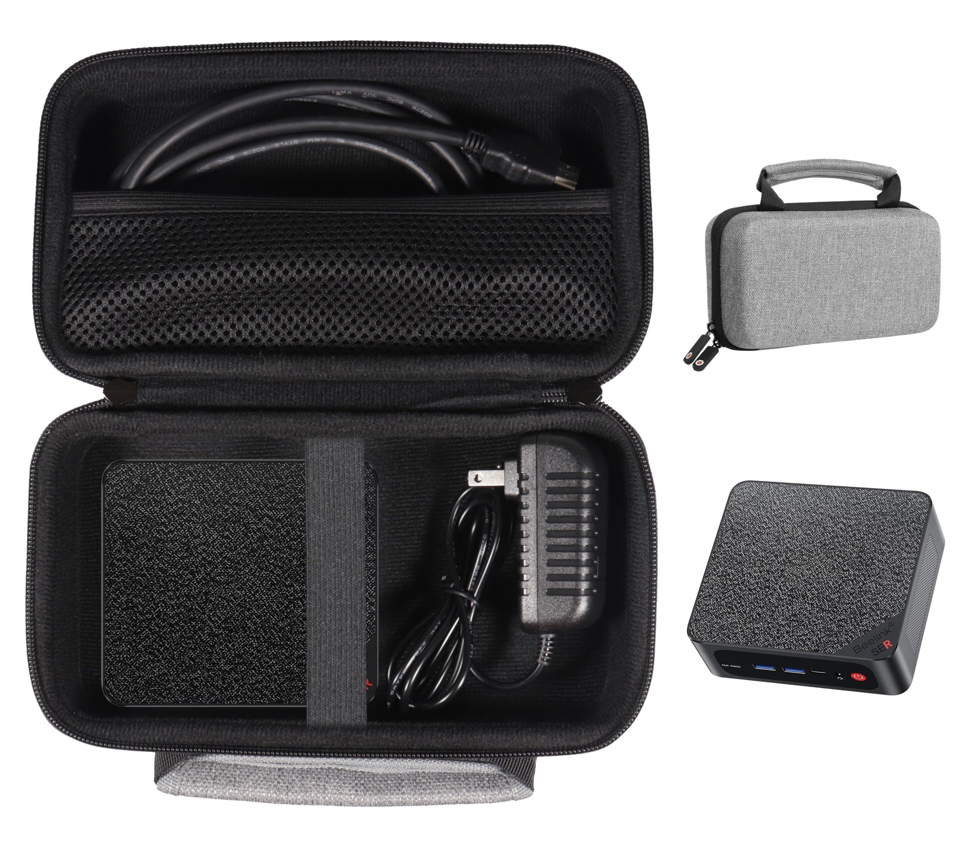 GETGEAR Mini PC Case for Beelink Mini PC compatible with SER, SEI like SER5, SER AMD Ryzen 7 5700U, SEI 4700U, SER5 5560U, SER5 MAX GETGEAR