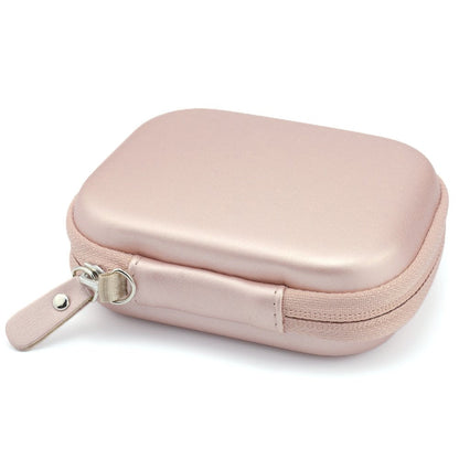 Travel Easy Designed Protective Case by WGear for Anker PowerCore 13000 Portable Charger, mesh Pocket for Cable, Fastening Elastic Strap, Featured Wrist Strap (Rose Gold) WGear