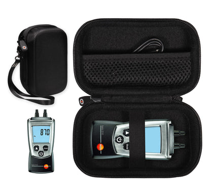GETGEAR Meter Organizing Case for testo 510 Digital Manometer Dual Port Different Pressure meter GETGEAR