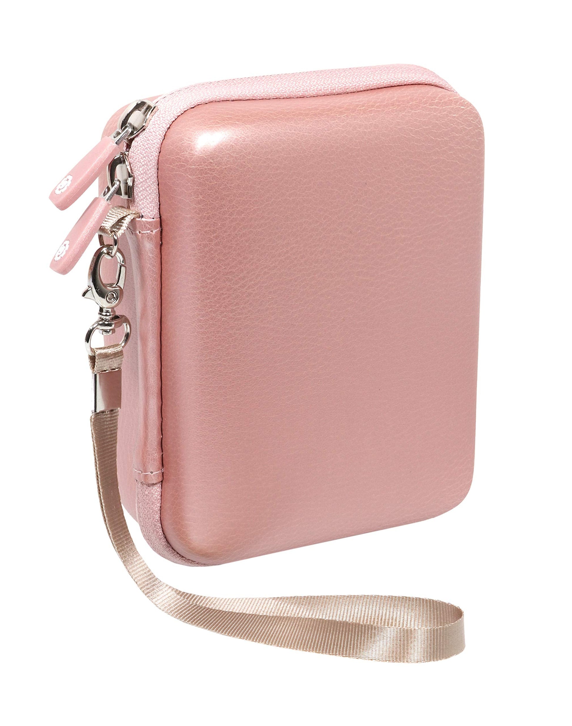 Protective Case for Fujifilm INSTAX Share SP-2 Smart Phone Printer by WGear, Mesh Pocket for Cable and Printing Paper (Matte Rose Gold) WGear
