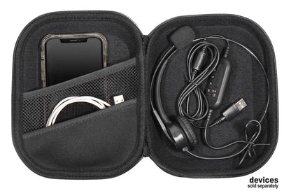 getgear Headset Case for Jabra Biz 1500, Evolve 65, 40 UC; Plantronics Voyager 104, Blackwire C5220, C3220, C225, Also for Mpow Pro, M5, M5 Pro, HC5, V5.0, TaoTronics, YAMAYN Wireless Headset GETGEAR