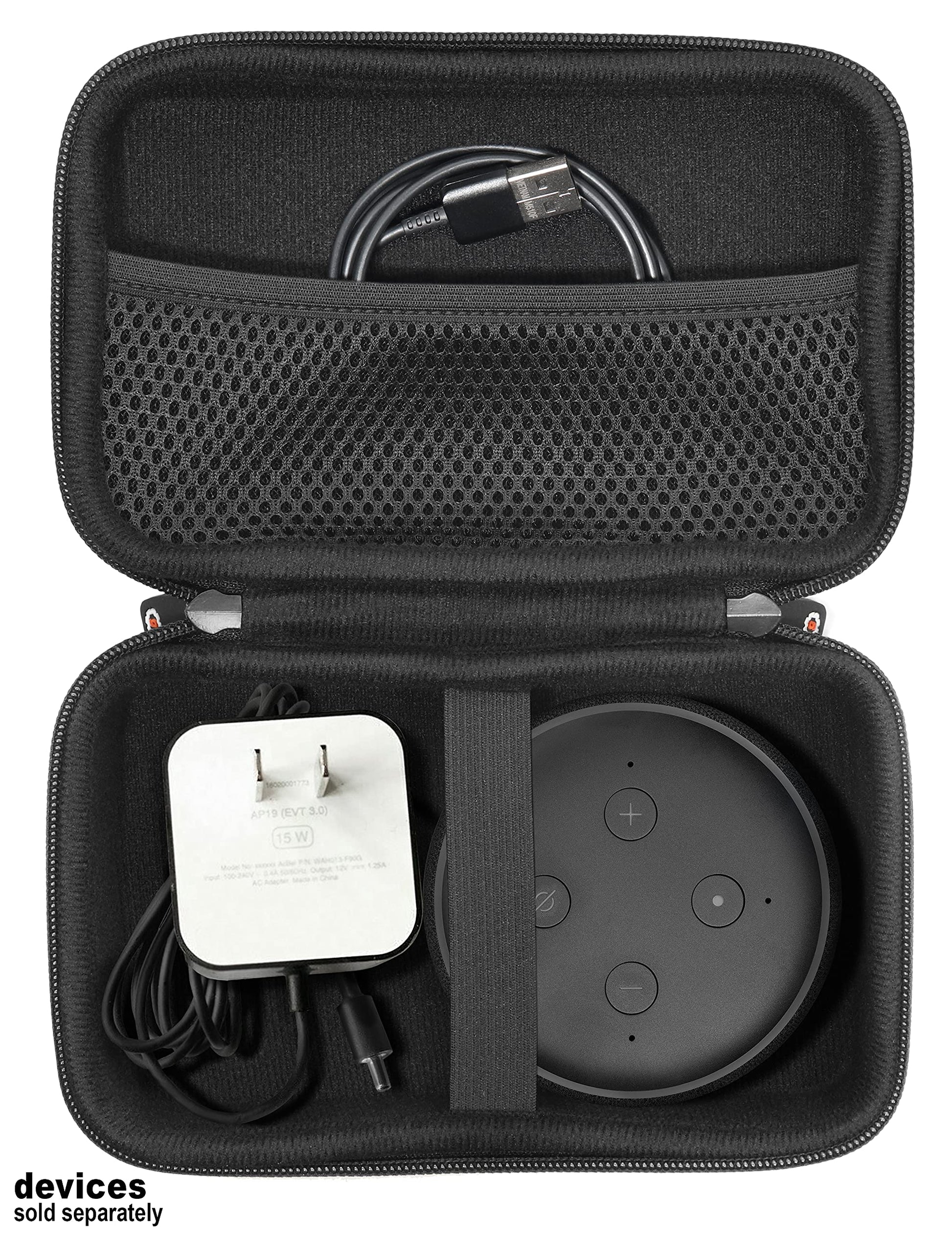 WGear Speaker Hanger for Echo Dot (3rd gen), Wall Mount for Echo Dot 3, Smart Holder for Cable organizing and Space Saving, Featured Design and Unit Look, use Using Solution WGear