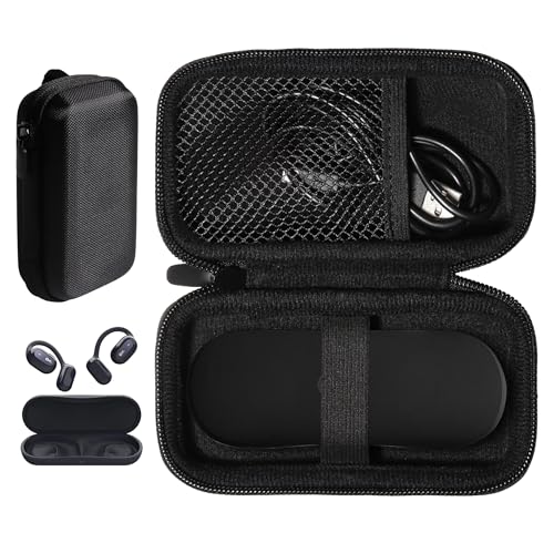 getgear Earbuds Case Compatible with Oladance OWS 2, OWS 1 Open Ear Headphones Without Charging case, mesh Pocket for Charge Cable GETGEAR