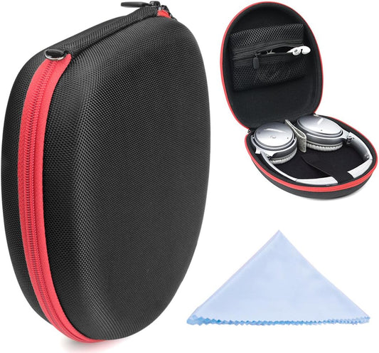 GETGEAR Designed Protective Case for Sony Extra Bass Headphone Like XB950N1 Noise Canceling, XB950B1, MDRXB650BT, Removable Pouch for Cable, Amplifier, Elastic Fastening Strap GETGEAR