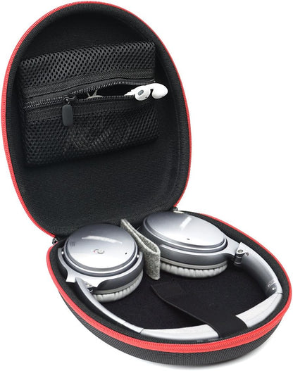GETGEAR Designed Protective Case for Sony Extra Bass Headphone Like XB950N1 Noise Canceling, XB950B1, MDRXB650BT, Removable Pouch for Cable, Amplifier, Elastic Fastening Strap GETGEAR