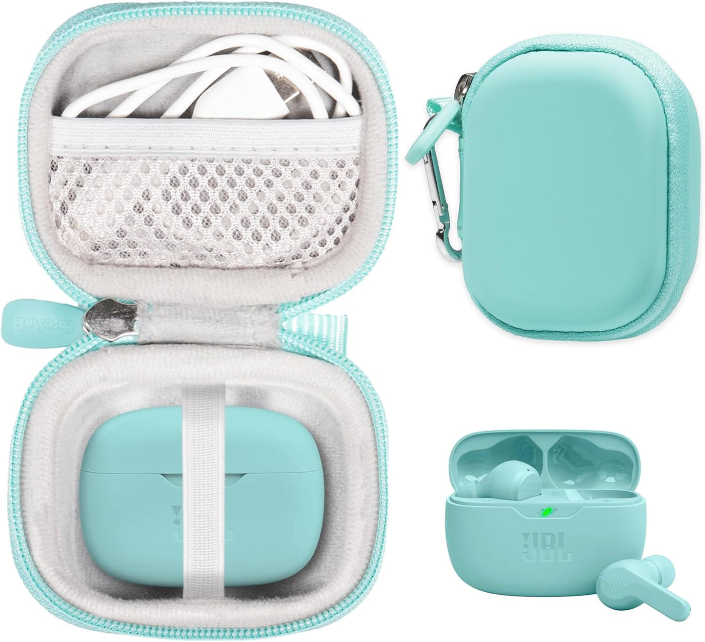 Travel Case for JBL Vibe Beam True Wireless Earbuds – Protective Carrying Pouch getgearcase