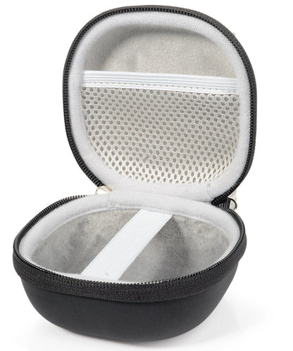 WGear Original Designed Case for Bose Wireless Noise-Masking Sleepbuds, Secure and Easy to use Protective Strap, Mesh Pocket for Cable, Compact and Strong case with Detachable Strap, Black WGear