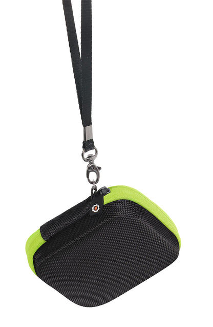 getgear Case for ZOLEO Satellite Communicator, Designed case with Size and Shape Matching, Black case Contrasted with Green Zip GETGEAR