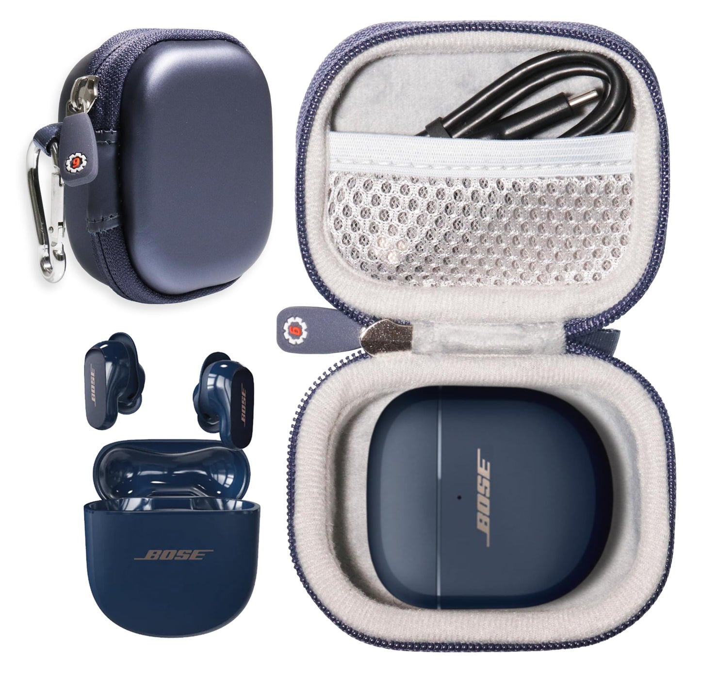 getgear case for New Bose QuietComfort Earbuds II, Wireless Bluetooth Earbuds GETGEAR