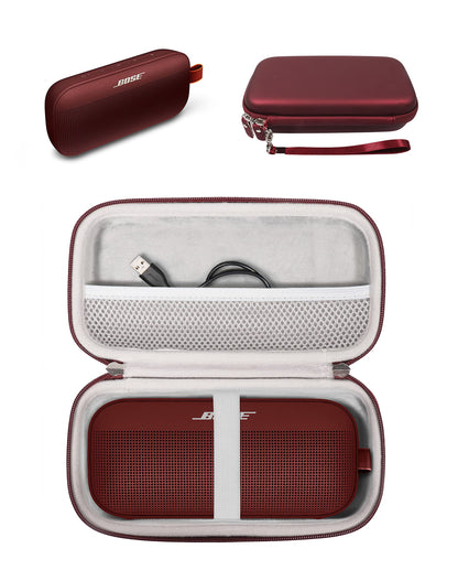 GETGEAR Case for Bose SoundLink Flex Bluetooth Portable Speaker by getgear, mesh Pocket for Charger Cord, Detachable Wrist Strap GETGEAR