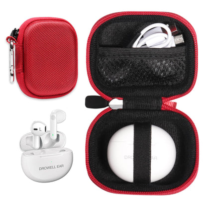 getgear Hearing Aids Case for DROWELL EAR Hearing Aids, Hearing Aids for Seniors Rechargeable with Noise Cancelling Hearing Amplifiers, Strong Mini Case with Mesh pocket GETGEAR