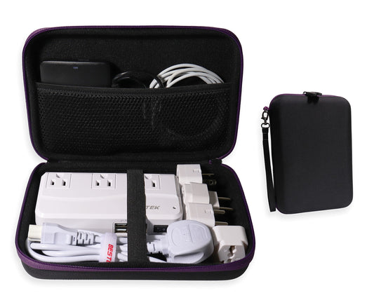 getgear Travel Organizing Case for BESTEK Universal Travel Adapter, Ideal Travel Organizer for Converter, Adapter, USB Adapter, Slim PSS/Hard Drive/Flash Driver GETGEAR