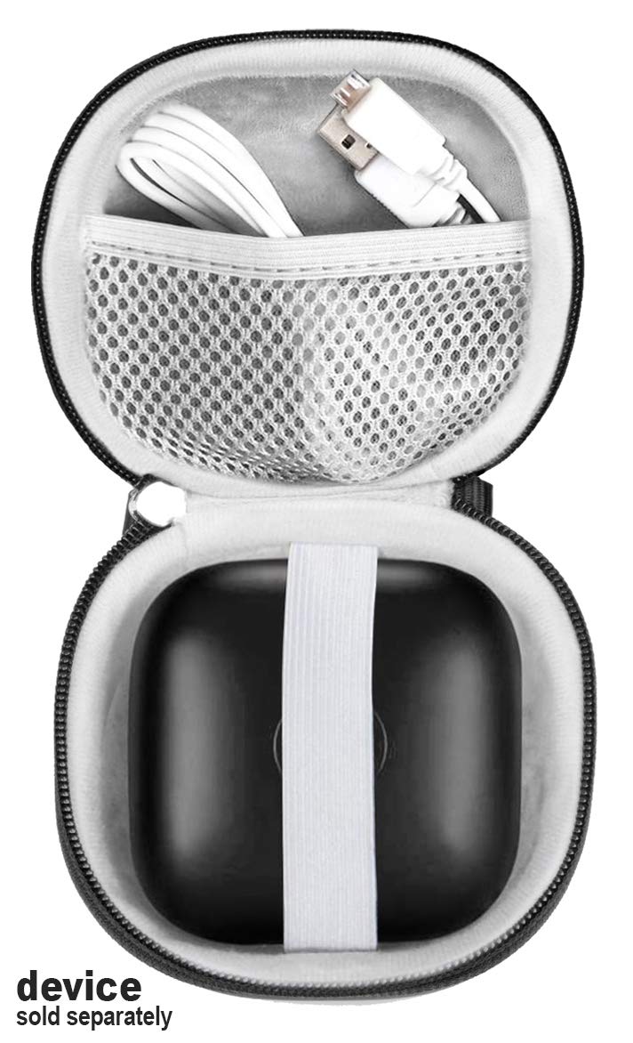 WGear Customized Travel Case for Beats Powerbeats Pro - Totally Wireless Earphones, Mesh Cable Pocket, Elastic Secure Strap, Elite Wrist Strap (Matte Black) WGear