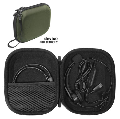 getgear Headset Case for Jabra Biz 1500, Evolve 65, 40 UC; Plantronics Voyager 104, Blackwire C5220, C3220, C225, Also for Mpow Pro, M5, M5 Pro, HC5, V5.0, TaoTronics, YAMAYN Wireless Headset GETGEAR