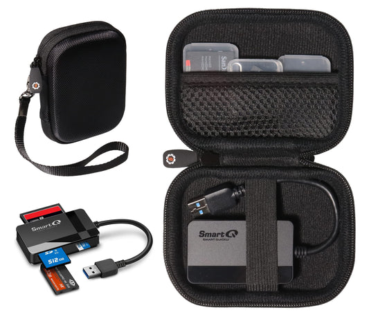 getgear Memory Card Reader Case for USB C/Apple Lightning to SD Card Camera Reader, Compatible with Oyuiasle, SmartQ C368/ C307, SZHAIYIJIN, UGREEN, Uni, Beikell, SUNTRSI, and etcs GETGEAR