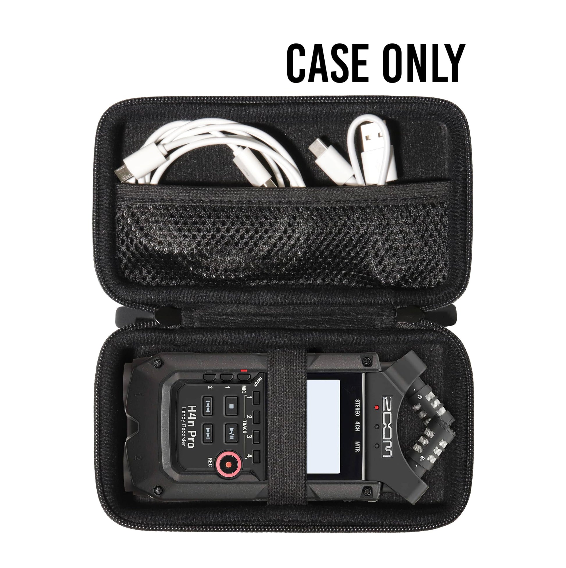 getgear Portable Recorder Case Compatible with Zoom H4n Pro 4-Track Portable Recorder GETGEAR