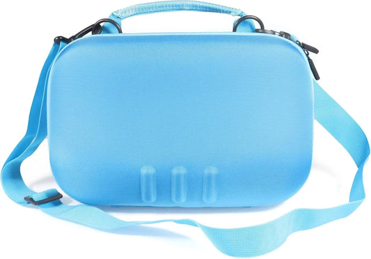 GETGEAR VR Headset Case for compatible with Meta Quest 3/ 3s, Portable travel organizer for VR and controllers with shoulder strap, also fits for Meta Quest 2, Oculus Quest 3, Vision Pro (Blue)