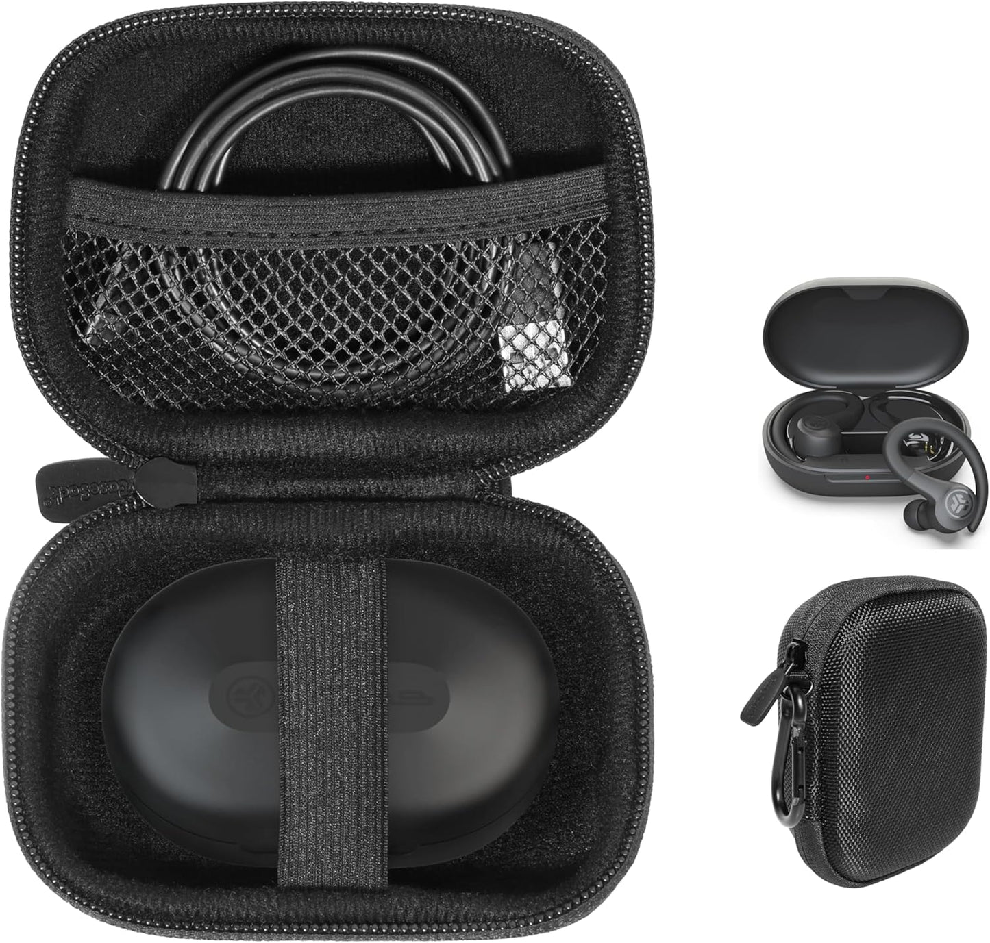 Travel Case for JLab “Go Air Sport” & Sport ANC Earbuds – Protective Pouch getgearcase