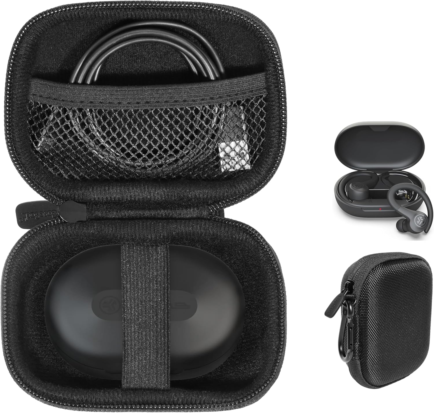 Travel Case for JLab “Go Air Sport” & Sport ANC Earbuds – Protective Pouch getgearcase