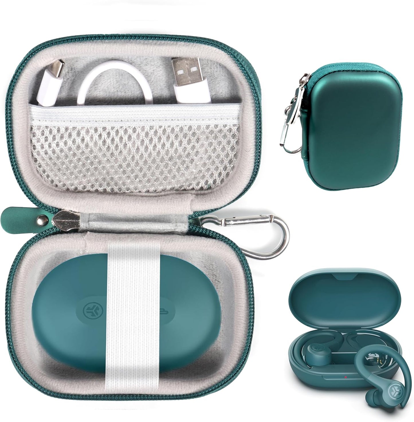 Travel Case for JLab “Go Air Sport” & Sport ANC Earbuds – Protective Pouch getgearcase
