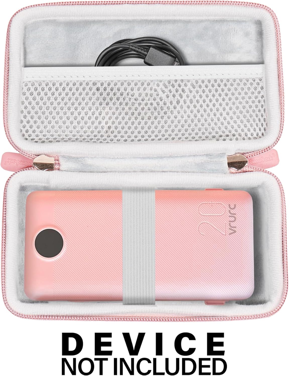 GETGEAR Hard Case for VRURC Portable Charger 20000mAh & 10000mAh — Shockproof Travel Carrying Case for Fast Charging USB-C Power Banks, Water-Resistant PEVA Storage Bag getgearcase