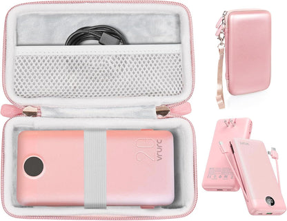 GETGEAR Hard Case for VRURC Portable Charger 20000mAh & 10000mAh — Shockproof Travel Carrying Case for Fast Charging USB-C Power Banks, Water-Resistant PEVA Storage Bag getgearcase