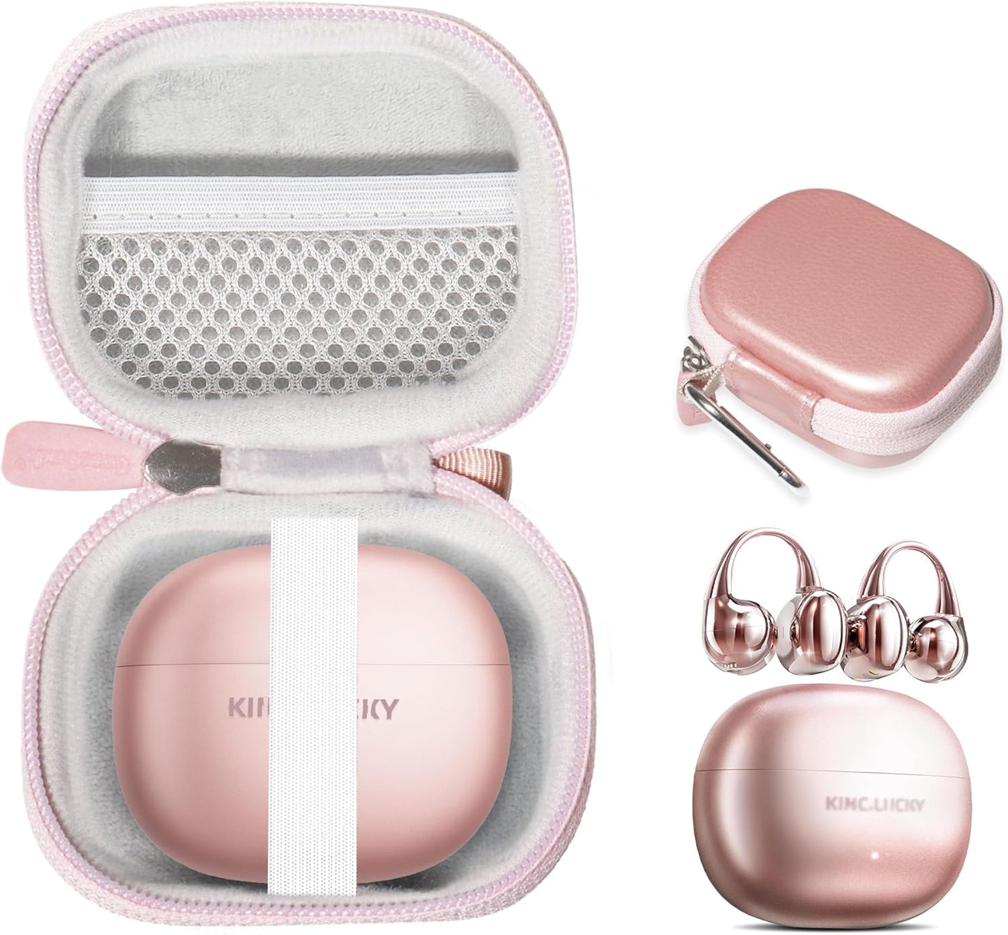 Protective Travel Case for King Lucky i121 Clip-On Earbuds – Compact Shockproof Organizer getgearcase