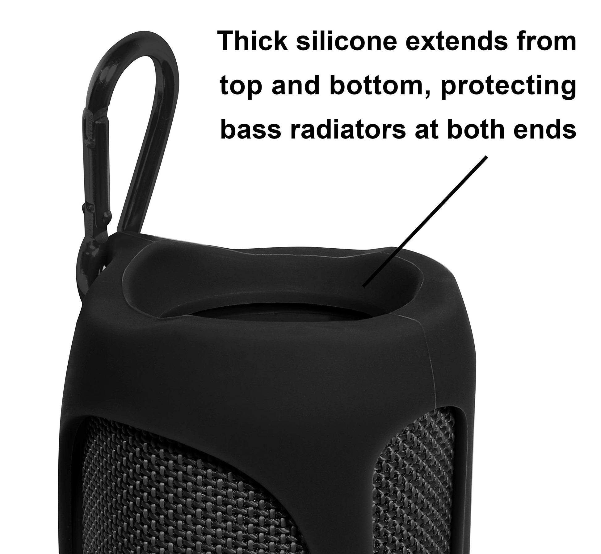 GETGEAR Silicone Cover Sleeve forJBL Flip 4 Waterproof Portable Bluetooth Speaker, Customized Design Skin Portable Protection Solution, Best Matching in Shape and Color GETGEAR
