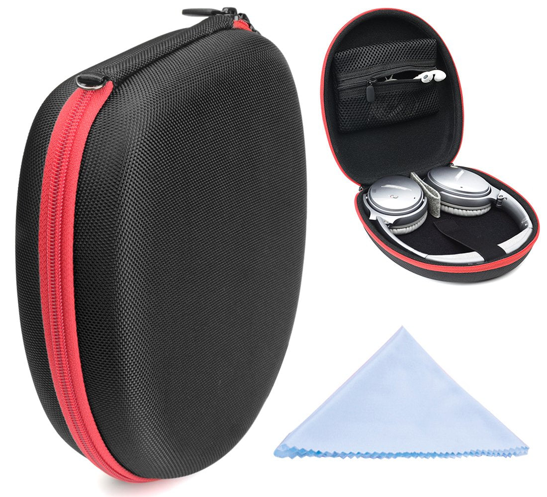 GETGEAR Designed Protective Case for Sony Extra Bass Headphone Like XB950N1 Noise Canceling, XB950B1, MDRXB650BT, Removable Pouch for Cable, Amplifier, Elastic Fastening Strap