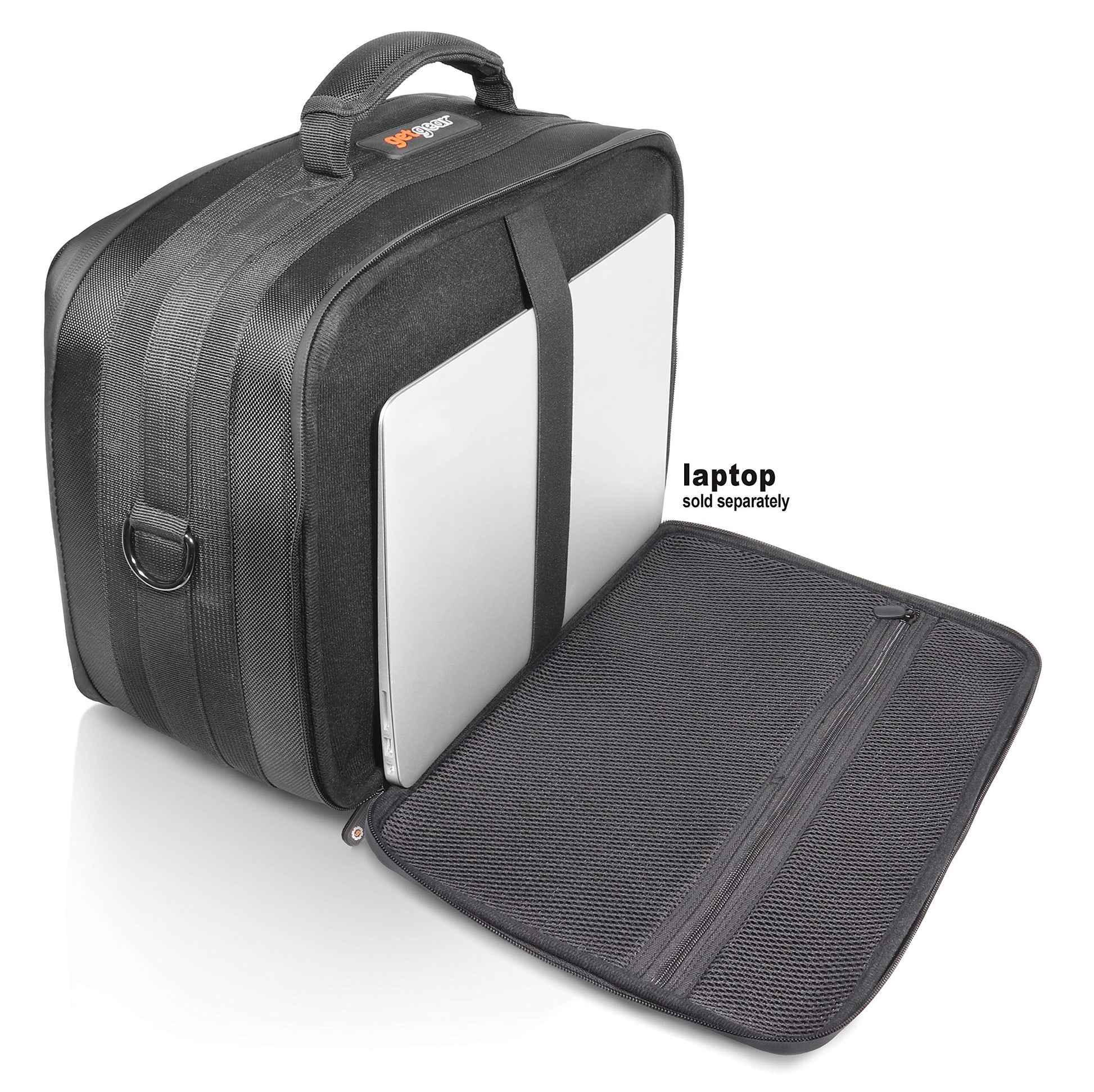 GETGEAR Professional All in one Camera case for up to 2 Cameras and Three Lenses, Long Distance, Wide Angel and Facial, for Canon EOS, EOS Rebel, Panasonic, Sony, Olympus, All Models GETGEAR