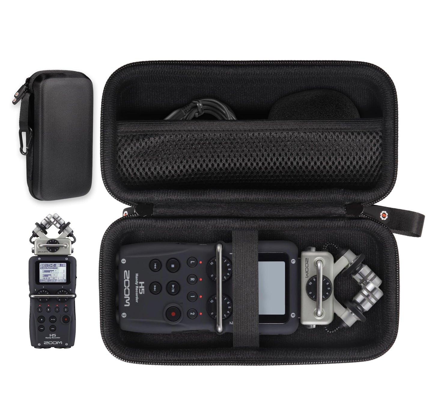 getgear Portable Multitrack Recorder Case Compatible with Zoom H5 4-Track Portable Recorder for Audio for Video GETGEAR