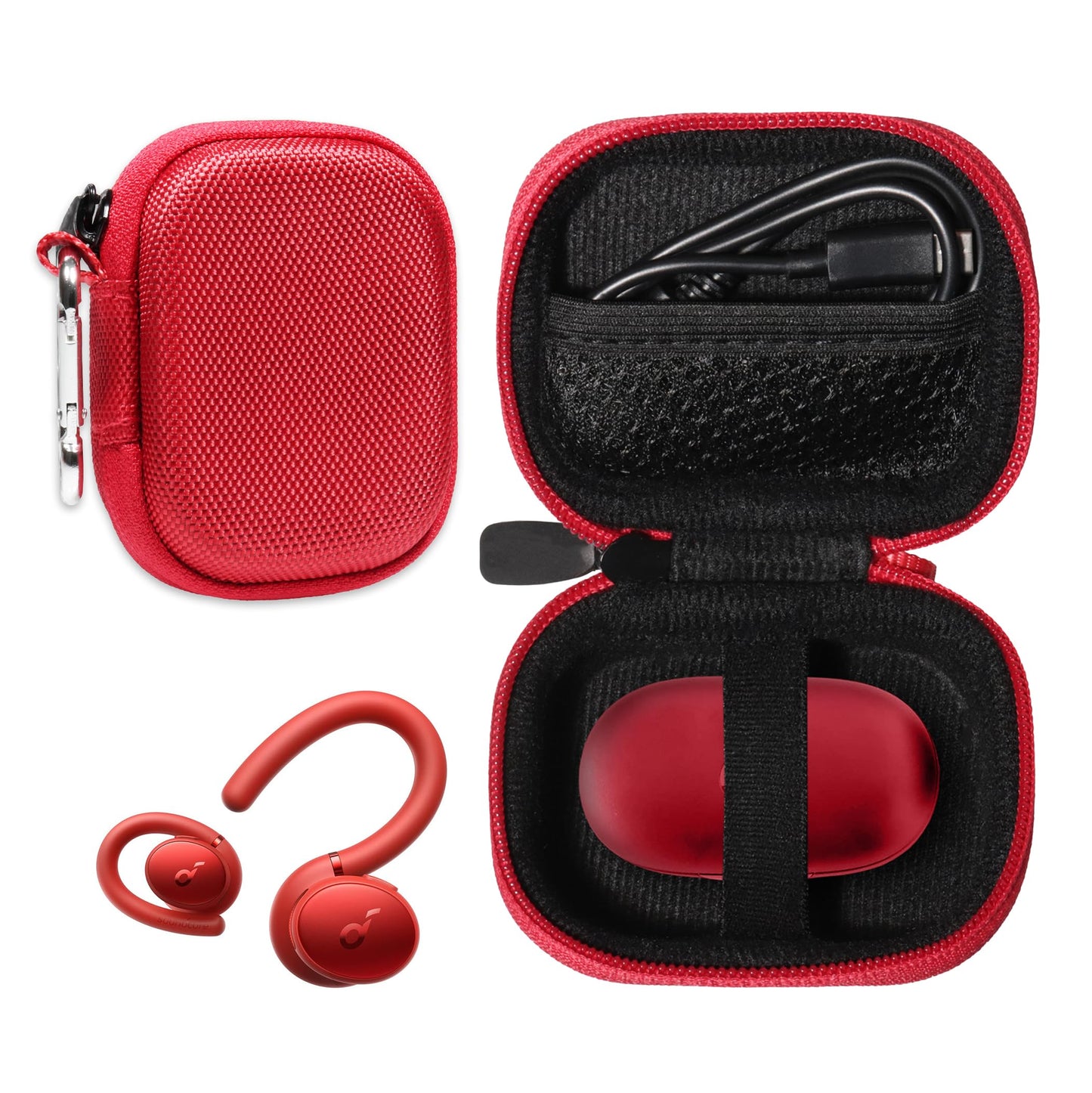 getgear Earbuds Case Compatible with Soundcore by Anker, Soundcore Sport X10 True Wireless Bluetooth 5.2 Workout Headphones GETGEAR
