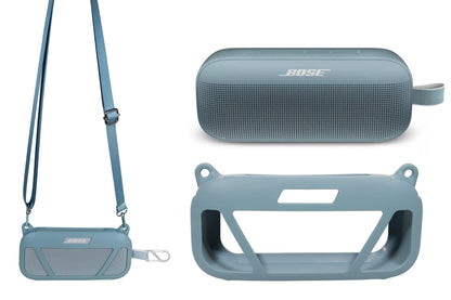 GETGEAR Case for Bose SoundLink Flex Bluetooth Portable Speaker by getgear, mesh Pocket for Charger Cord, Detachable Wrist Strap GETGEAR
