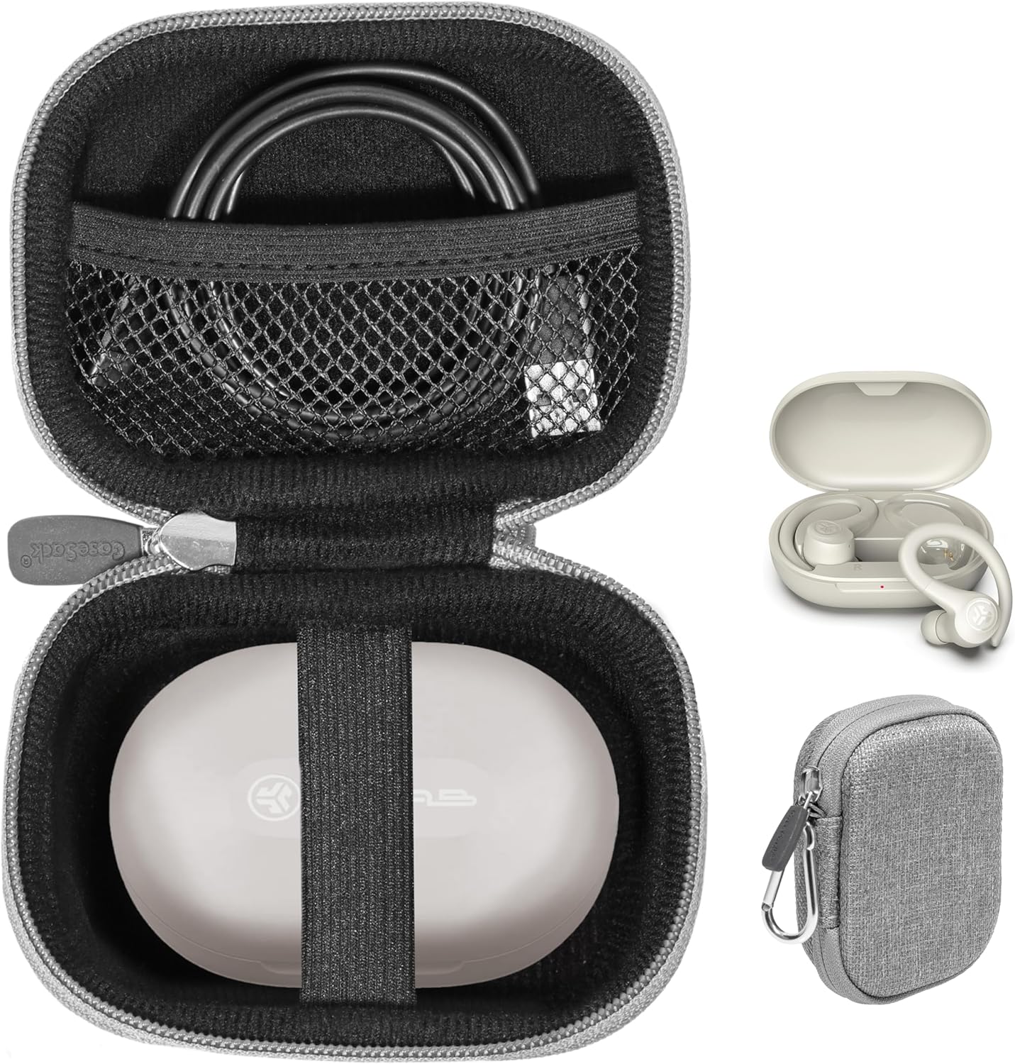 Travel Case for JLab “Go Air Sport” & Sport ANC Earbuds – Protective Pouch getgearcase