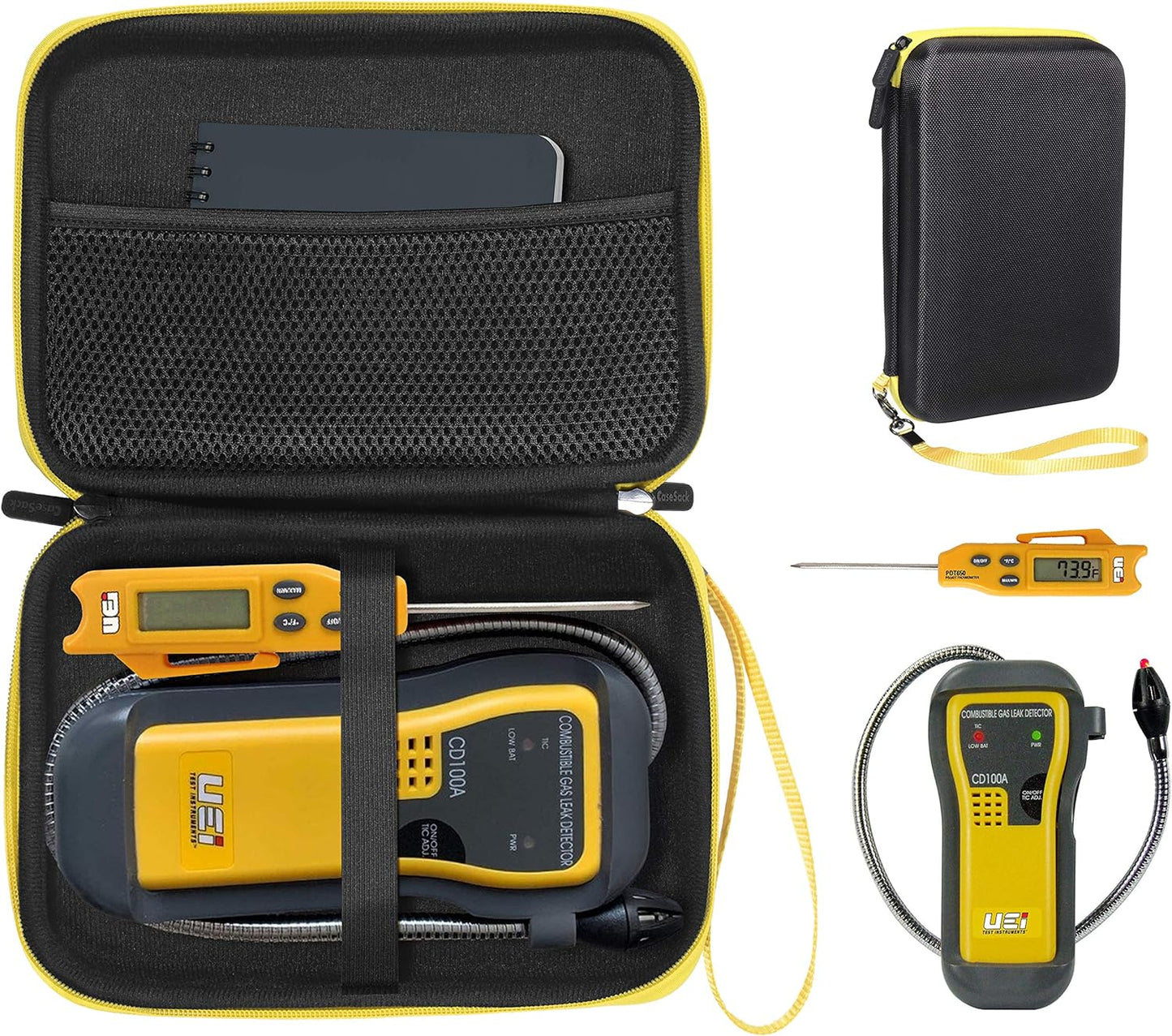 Gas Leak Detector Case Carrying Hard Storage for UEi CD100A CO71A Meter getgearcase