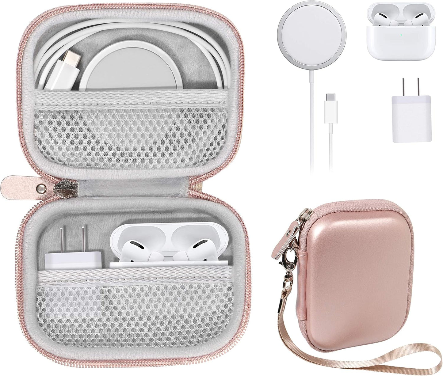 All-in-One Travel Case for iPhone MagSafe Charger, Battery Pack & AirPods – Compact Protective Organizer getgearcase