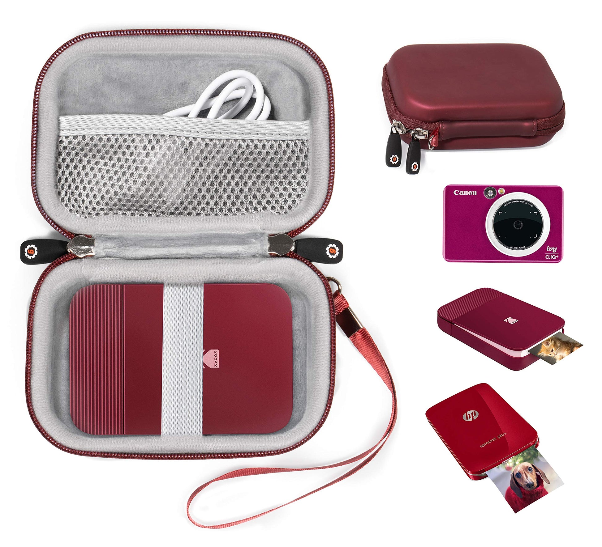 GETGEAR Protective case for Instant Print Digital Camera and Instant Printer Like Canon Ivy CLIQ+, CLIQ, Mobile Printer, Kodak Smile, HP Sprocket GETGEAR