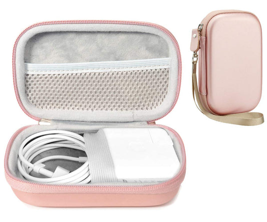 WGear Protective Case Compatible with MacBook Air, Pro Power Adapter, Strong Light Weight Handy case, with mesh Pocket for USB, Type C, Adapter/Cable, Detachable Wrist Strap WGear