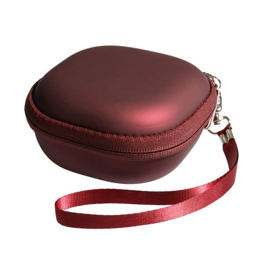 WGear Customized Travel Case for Beats Powerbeats Pro - Totally Wireless Earphones, Mesh Cable Pocket, Elastic Secure Strap, Elite Wrist Strap (Matte Black) WGear