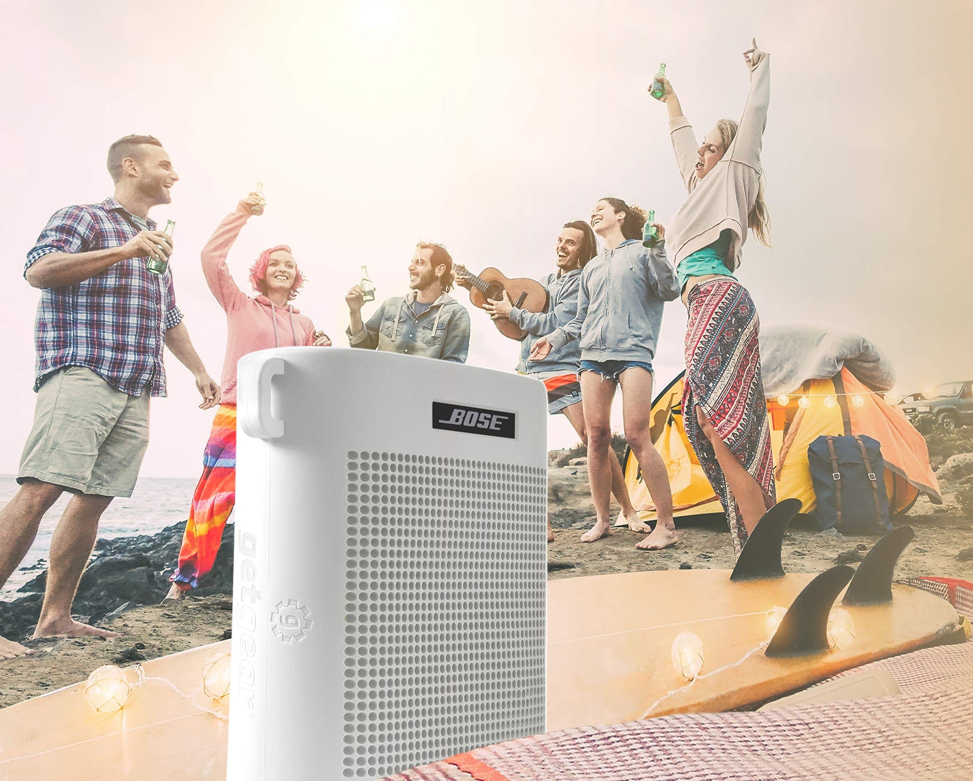 GETGEAR Tailor Made Silicon Cover for Bose SoundLink Color Bluetooth Speaker II, Safeguard from Shock, Shake and Scratch, Fully Cover with Sound Through Design GETGEAR
