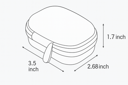 GETGEAR Protective Case for Hearing Aid compatible with Wuvee OTC Hearing Aids E100 for Seniors Severe Hearing Loss GETGEAR