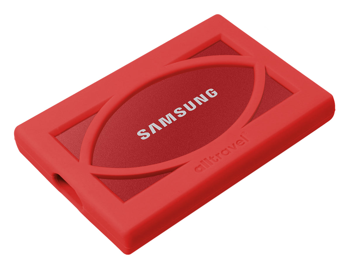 getgear Silicone Bumper for Samsung T7 Touch Portable SSD - 1TB, 2TB, 500GB, USB 3.2, Strong-Shock Absorbing, Slip-Resistant- Black GETGEAR