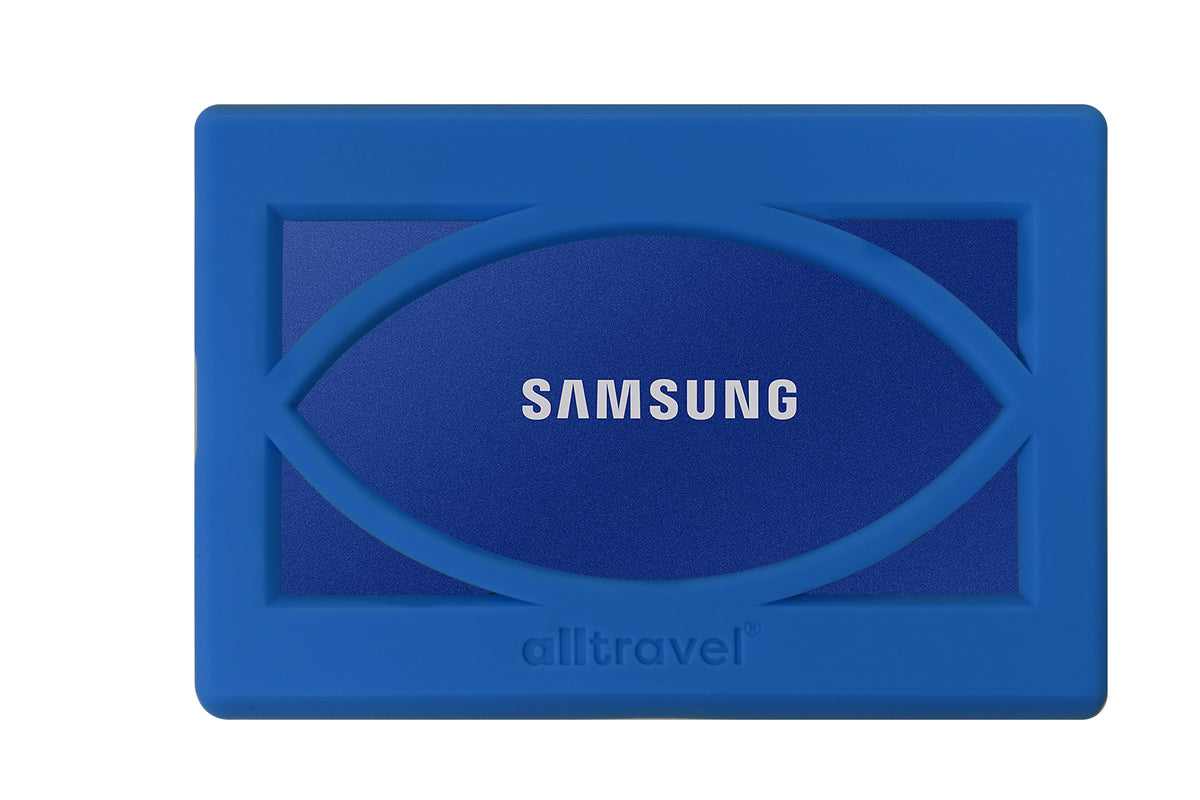getgear Silicone Bumper for Samsung T7 Touch Portable SSD - 1TB, 2TB, 500GB, USB 3.2, Strong-Shock Absorbing, Slip-Resistant- Black GETGEAR