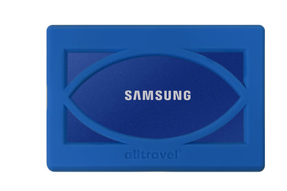 getgear Silicone Bumper for Samsung T7 Touch Portable SSD - 1TB, 2TB, 500GB, USB 3.2, Strong-Shock Absorbing, Slip-Resistant- Black GETGEAR