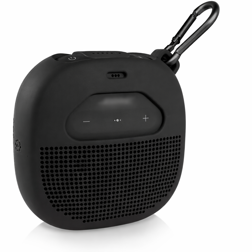 Feature Protective Case for Bose SoundLink Micro Bluetooth Speaker by WGear, Featured Design with mesh Pocket for Cable and Other Accessories, Elastic Strap to Secure Device WGear