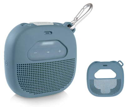 Feature Protective Case for Bose SoundLink Micro Bluetooth Speaker by WGear, Featured Design with mesh Pocket for Cable and Other Accessories, Elastic Strap to Secure Device WGear
